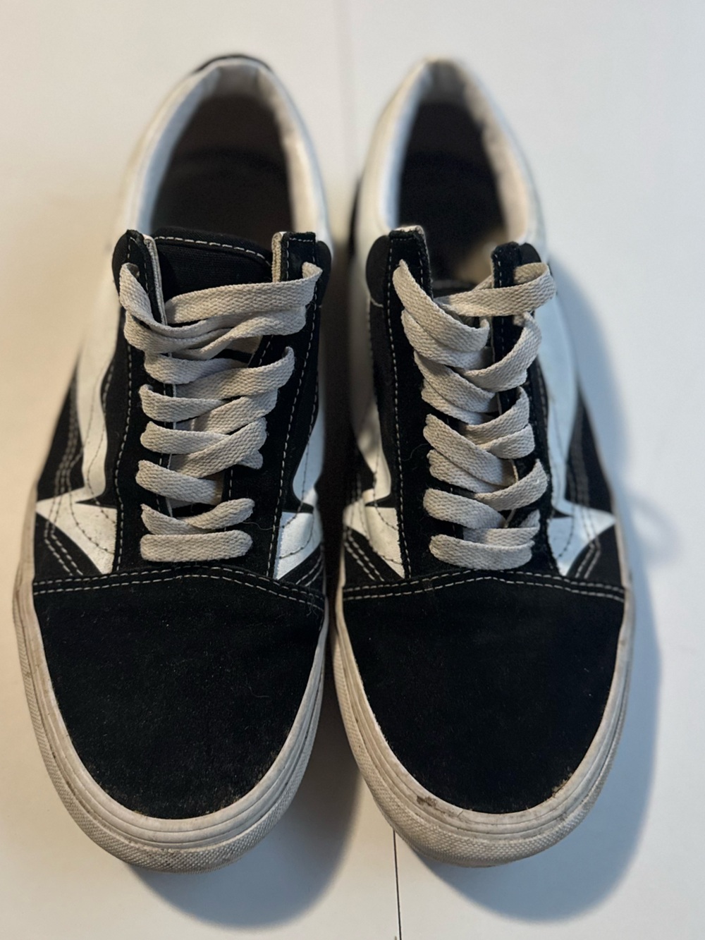Vans Black and White Low-Top Men's Sneakers